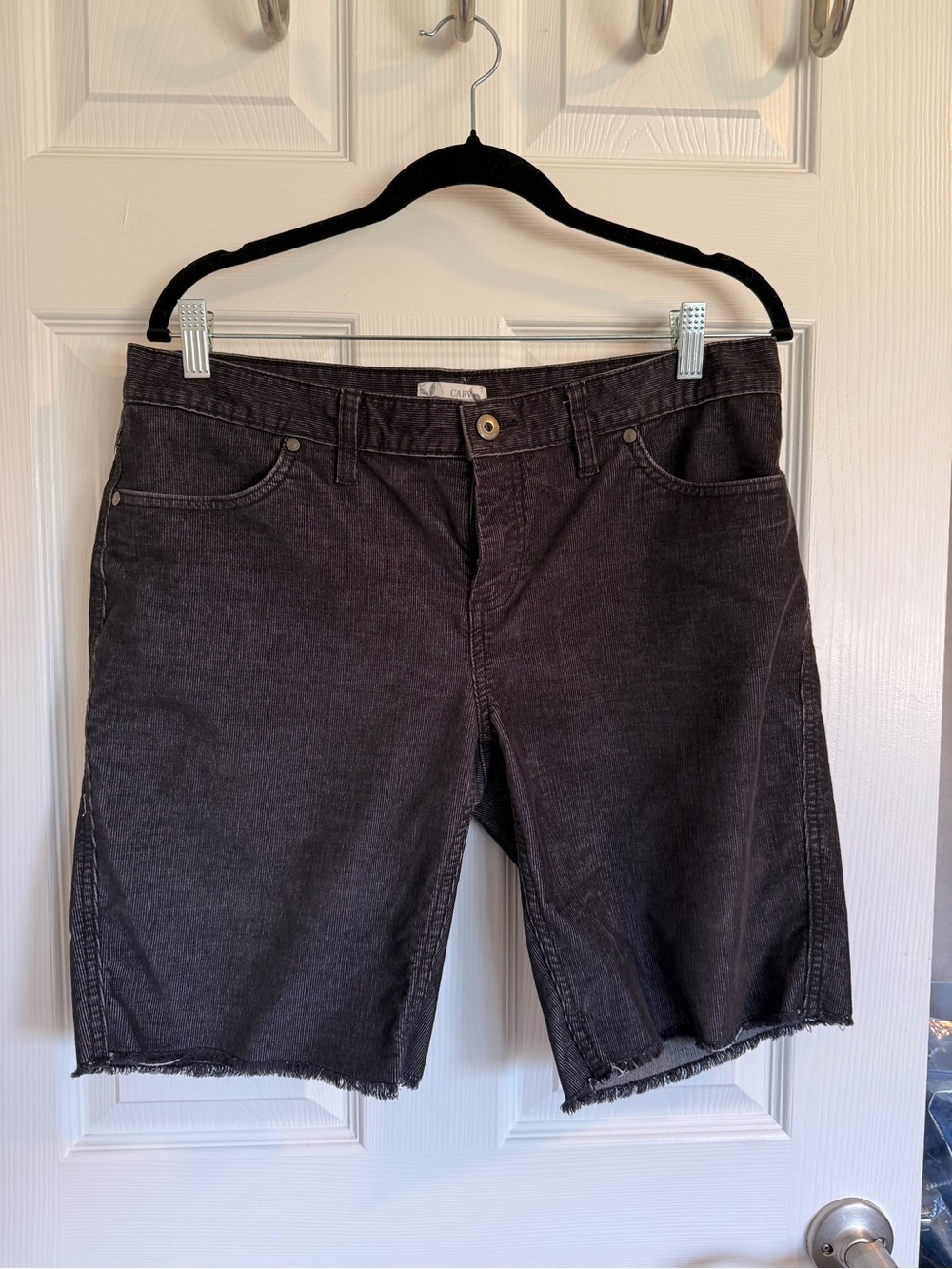 Carve Designs Black Corduroy Cutoff Women's Shorts